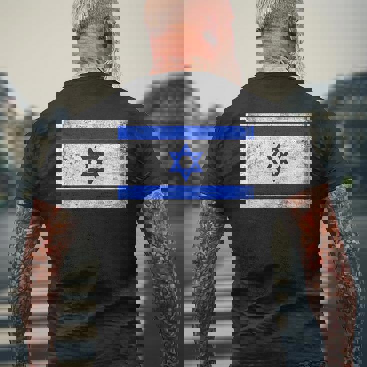 イスラエル国旗グラフィック メンズ レディース キッズ メンズTシャツ バックプリント 高齢者への贈り物