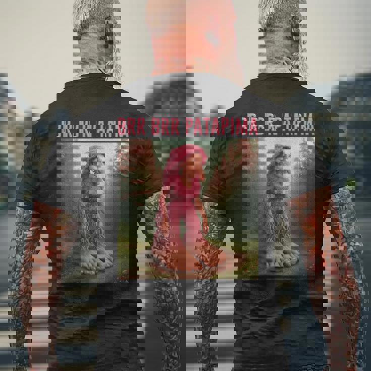 イタリア ブレイン ロット 2025 トレンド ミーム ブレスレット パタピマ メンズTシャツ バックプリント 高齢者への贈り物