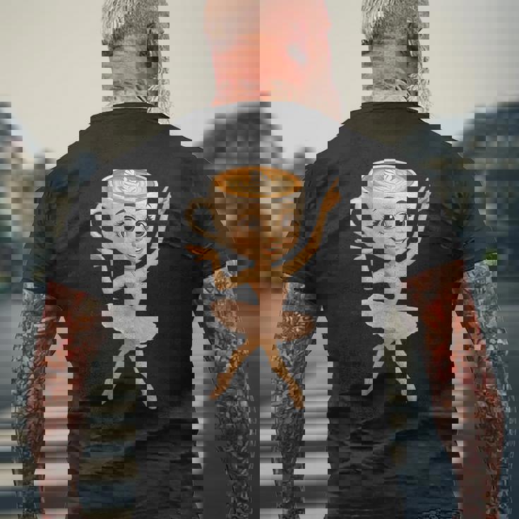 イタリア ブレイン ロート Ai生成キャラクター バレリーナ カプチーナ メンズTシャツ バックプリント 高齢者への贈り物