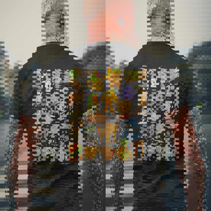 イタリア ブレイン ロート ミーム タイプ コレクション クレヨン キッズ 手描き メンズTシャツ バックプリント 高齢者への贈り物