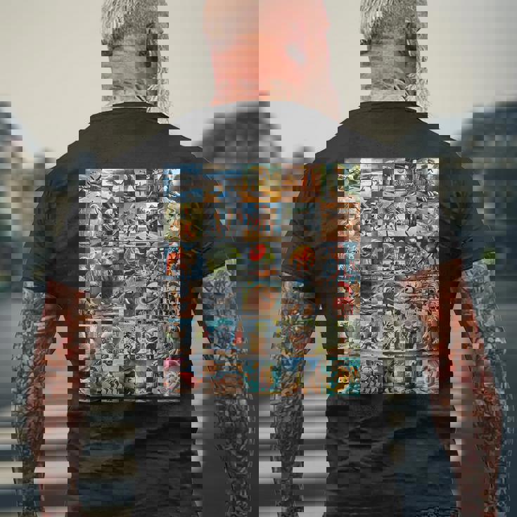 イタリアンブレインロットファニーミーム メンズTシャツ バックプリント 高齢者への贈り物