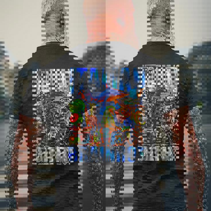 イタリア料理ブレインロット メンズTシャツ バックプリント 高齢者への贈り物