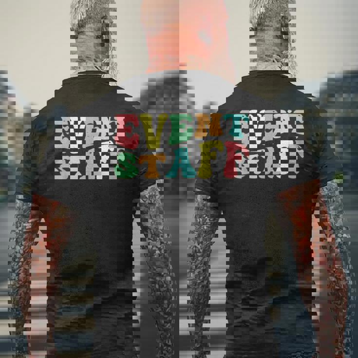 イベントスタッフ イベント企画 イベントプランナー メンズTシャツ バックプリント 高齢者への贈り物