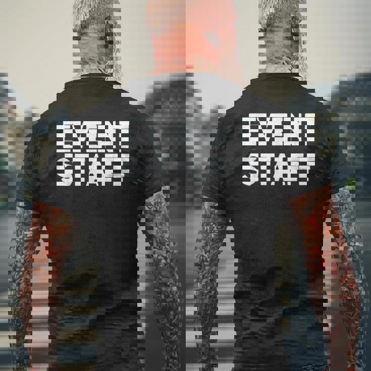 イベントスタッフ メンズTシャツ バックプリント 高齢者への贈り物