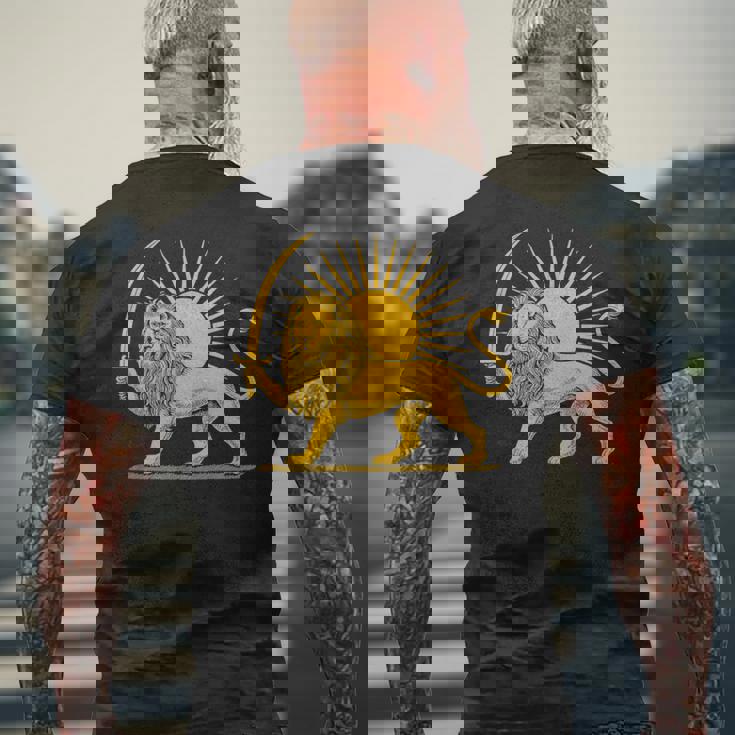 イラン国旗 ライオン サン ペルシャプライド イランtシャツ 長袖tシャツ メンズTシャツ バックプリント 高齢者への贈り物