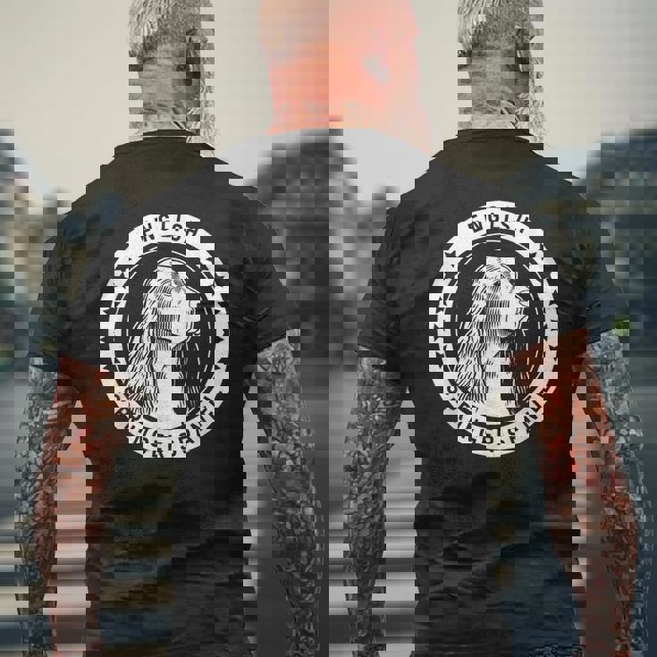 イングリッシュ・スプリンガー・スパニエル・ メンズTシャツ バックプリント 高齢者への贈り物