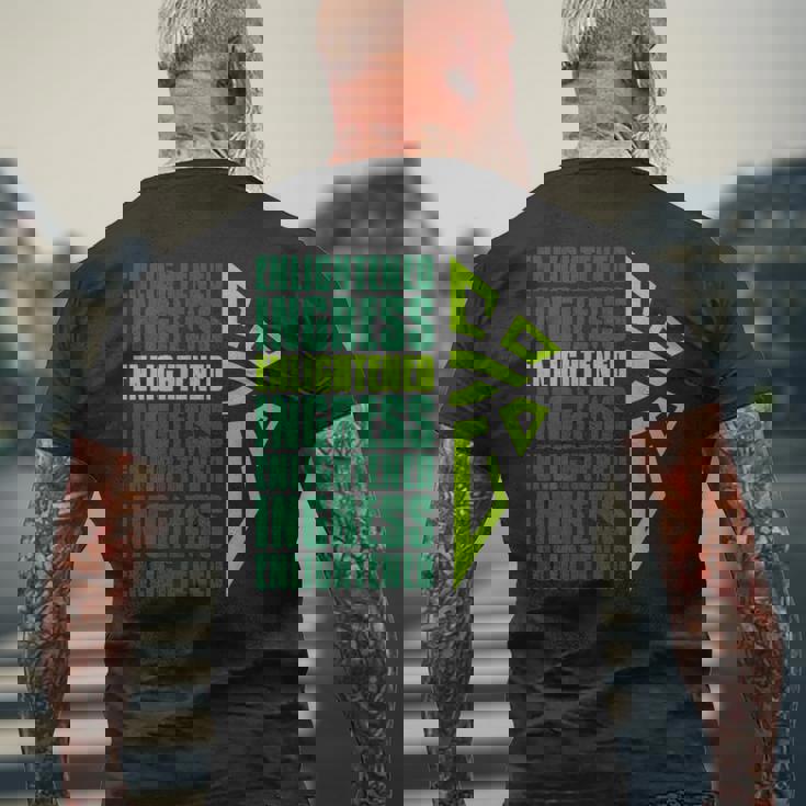 イングレス×マーチックスエンライテンド メンズTシャツ バックプリント 高齢者への贈り物