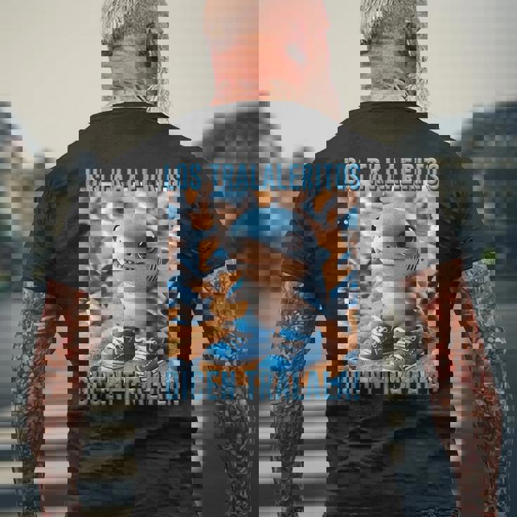 インターネットミーム 陽気なaiモンスター ロス トラレリトス ディセン メンズTシャツ バックプリント 高齢者への贈り物