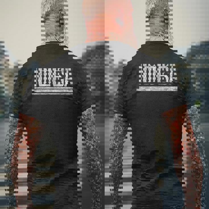 インドネシア国旗スポーツアスレチックジャージースタイル。 メンズTシャツ バックプリント 高齢者への贈り物