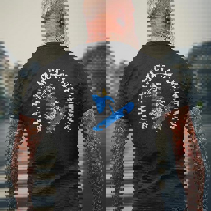 ウィキッド・カリフォルニアストリートスケーターサンタクルーズ メンズTシャツ バックプリント 高齢者への贈り物