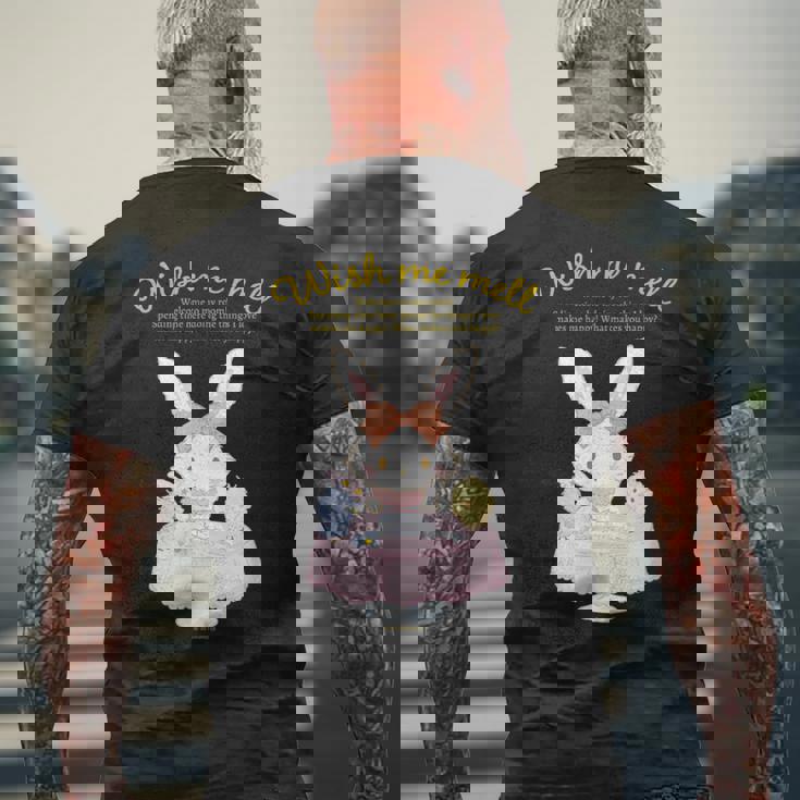 ウィッシュミーメル ハピネスマイルーム メンズTシャツ バックプリント 高齢者への贈り物