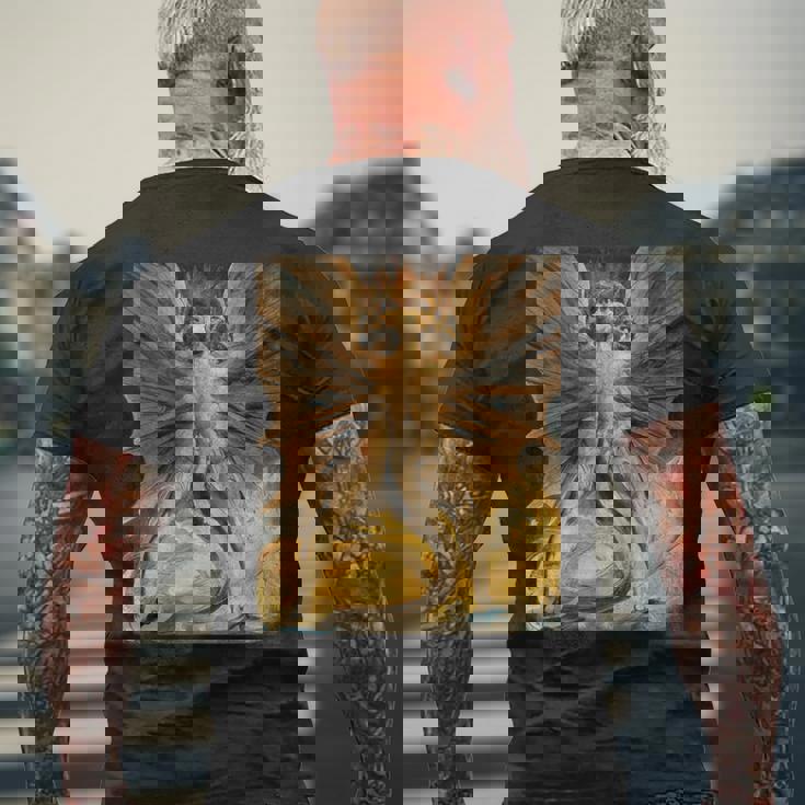 ウィリアム・ブレイク ドラゴンii アーティスト向け メンズTシャツ バックプリント 高齢者への贈り物