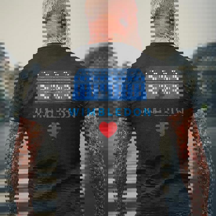 ウィンブルドンが大好き メンズTシャツ バックプリント 高齢者への贈り物