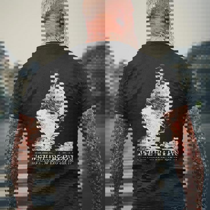 ウェザーバルーン ロズウェル Ufo エイリアン ディスカバリーfエリア 51 メンズTシャツ バックプリント 高齢者への贈り物