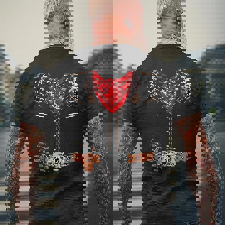 ウエスタン保安官 カウボーイベスト ハロウィンコスチューム メンズTシャツ バックプリント 高齢者への贈り物