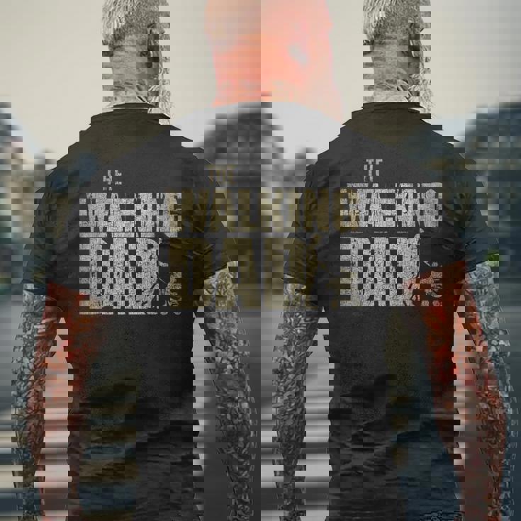 ウォーキングパパ 面白い 新米パパ ギフト クリスマス 父の日 メンズTシャツ バックプリント 高齢者への贈り物