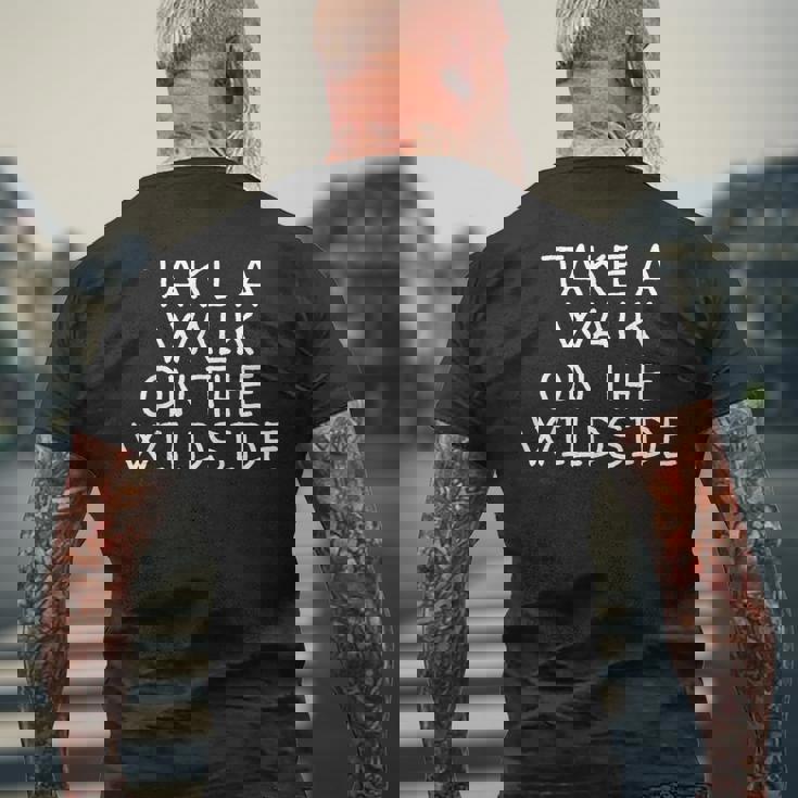 ウォーク・オン・ザ・ワイルドサイド メンズTシャツ バックプリント 高齢者への贈り物