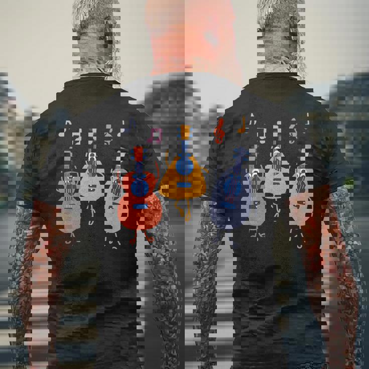 ウクレレダンスwithウクレレミュージシャン軍団 メンズTシャツ バックプリント 高齢者への贈り物