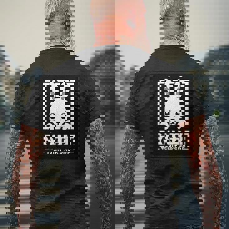 ウサギシリーズ（公式ロゴ） メンズTシャツ バックプリント 高齢者への贈り物