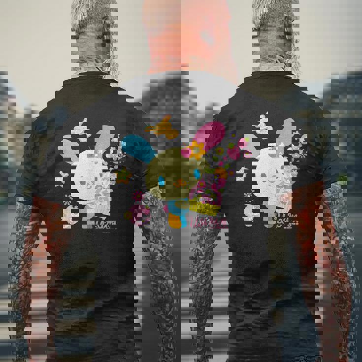 ウサハナ ケーキ メンズTシャツ バックプリント 高齢者への贈り物