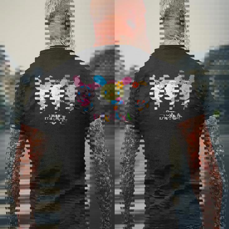 ウサハナ ダンス メンズTシャツ バックプリント 高齢者への贈り物