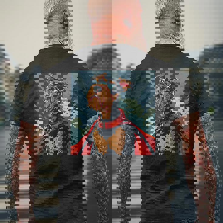 エアデール・テリア・ドッグ エアデール・テリア メンズTシャツ バックプリント 高齢者への贈り物