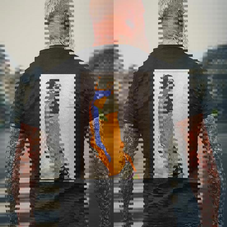 エゴン・シーレ作「ダンサー・モア」1911 メンズTシャツ バックプリント 高齢者への贈り物