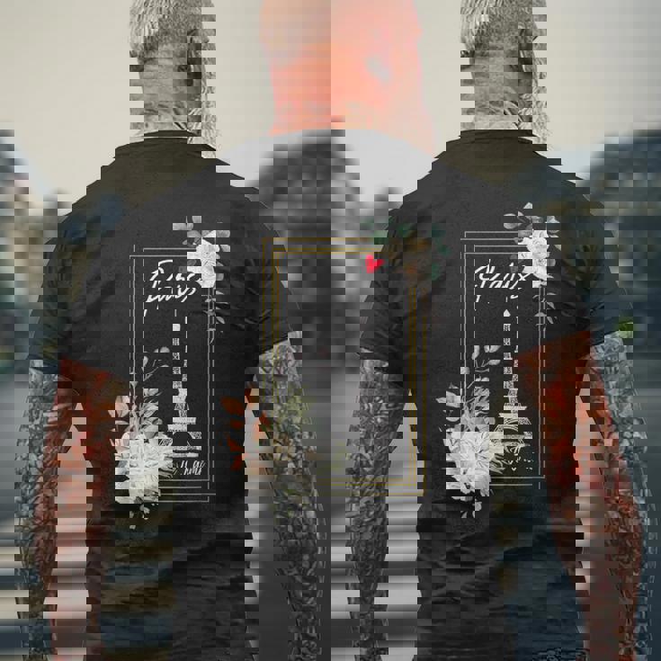 エッフェル塔 パリ ホリデー フランス お土産 メンズ レディース キッズ メンズTシャツ バックプリント 高齢者への贈り物