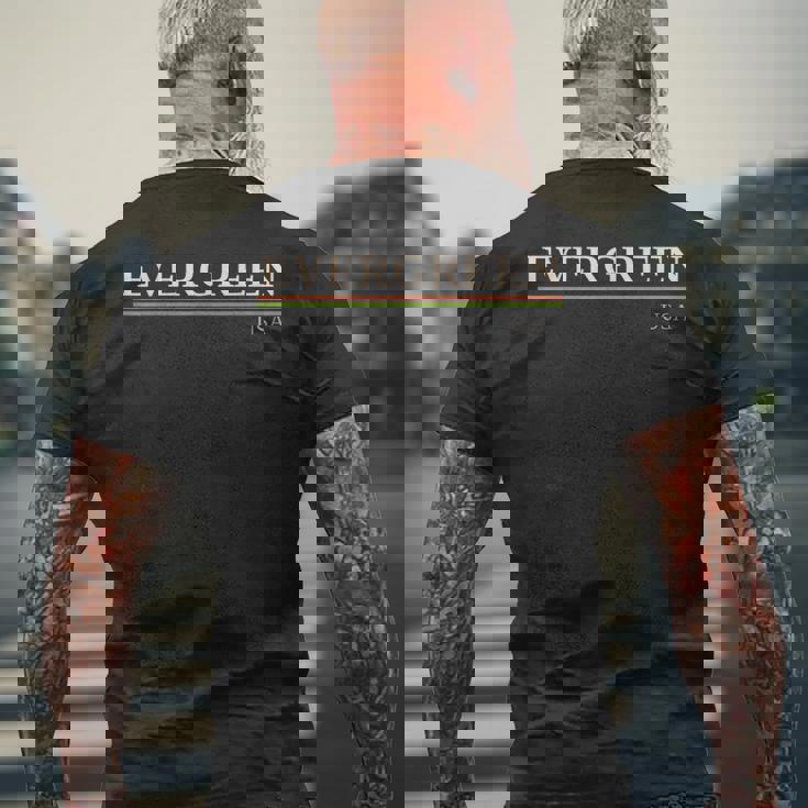 エバーグリーンusa メンズTシャツ バックプリント 高齢者への贈り物