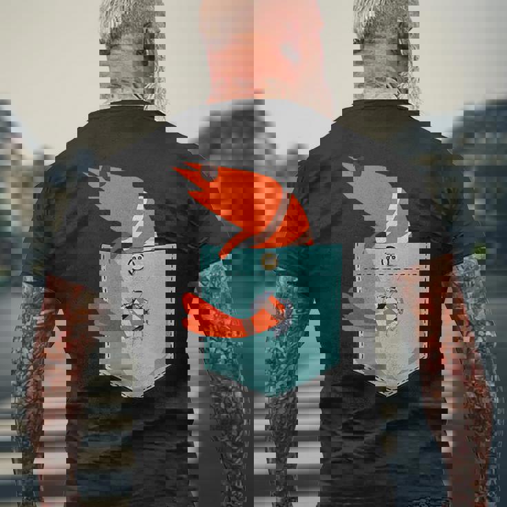 エビtシャツ、エビキッズ、エビガール、エビ好き。 メンズTシャツ バックプリント 高齢者への贈り物