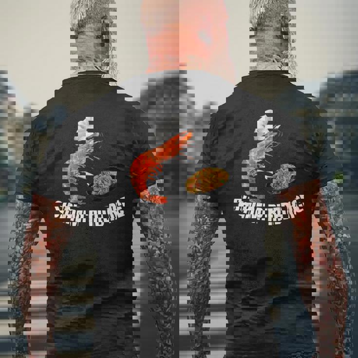 エビチャーハン-面白いミーム メンズTシャツ バックプリント 高齢者への贈り物