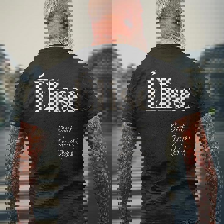 エリーゼ 威厳があり、優雅で洗練された メンズTシャツ バックプリント 高齢者への贈り物