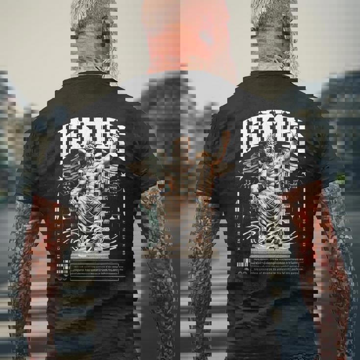 エルメス ギリシャ神像 ギリシャ神話 ストリートウェア メンズTシャツ バックプリント 高齢者への贈り物