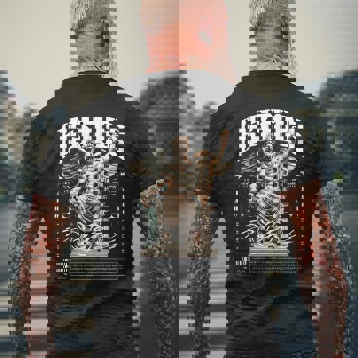 エルメス ギリシャ神像 ギリシャ神話 ストリートウェア 長袖tシャツ メンズTシャツ バックプリント 高齢者への贈り物