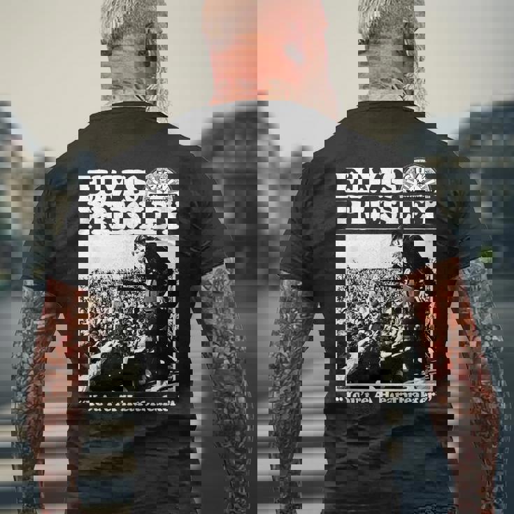 エルヴィス・ア・ハートブレイカー キング・オブ・ロックンロール 音楽 メンズTシャツ バックプリント 高齢者への贈り物