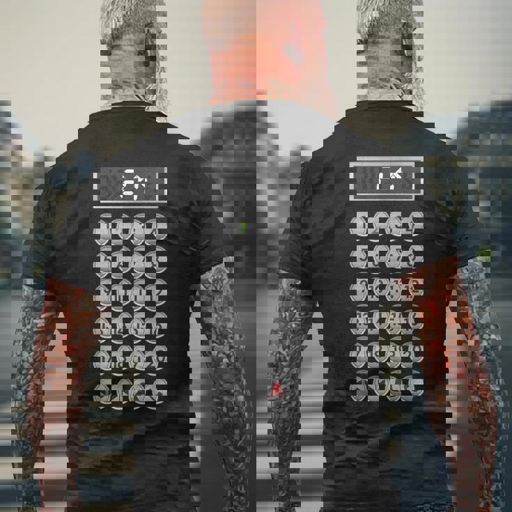 エレベーターボタン ファニーエレベーター メンズTシャツ バックプリント 高齢者への贈り物