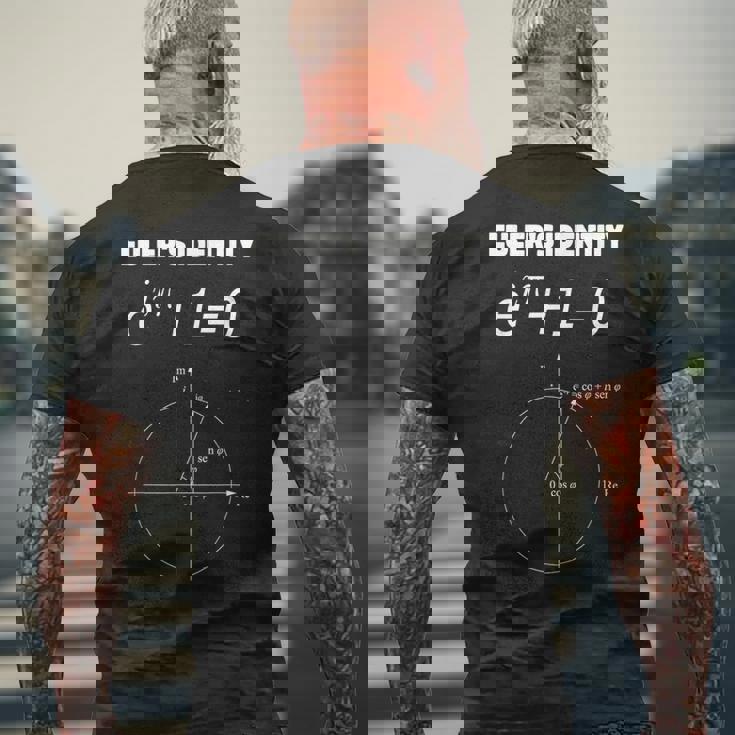 オイラーのアイデンティティ数学方程式 メンズTシャツ バックプリント 高齢者への贈り物