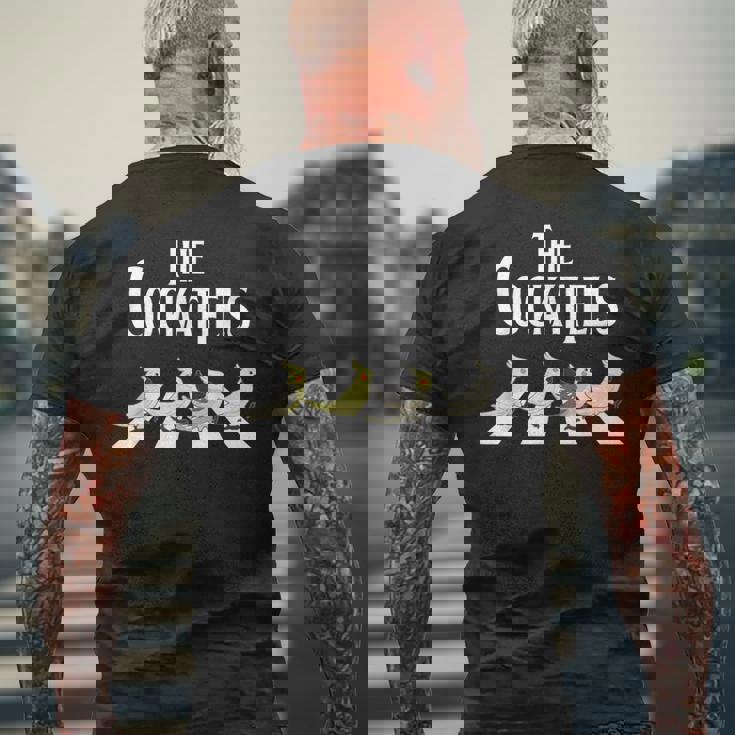 オカメインコ、かわいいオカメインコ、鳥好きの面白いギフト。 メンズTシャツ バックプリント 高齢者への贈り物