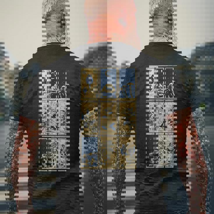 オカルト精神活性植物サイケデリックゴシック薬タロット メンズTシャツ バックプリント 高齢者への贈り物