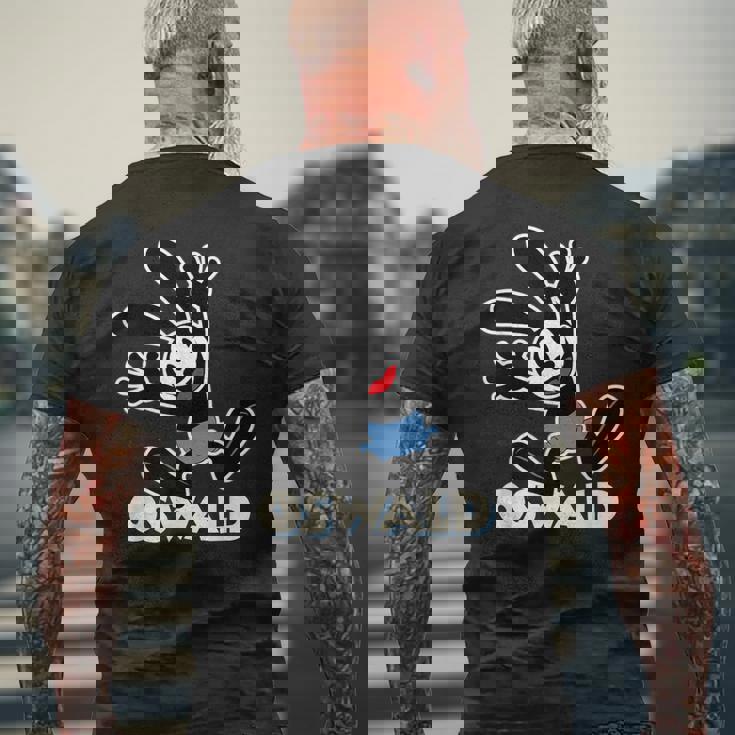 オズワルドうさぎ メンズTシャツ バックプリント 高齢者への贈り物