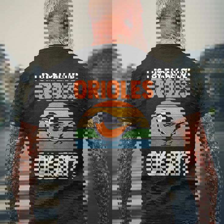 オリオールズが本当に好きだいいか？オリオール メンズTシャツ バックプリント 高齢者への贈り物