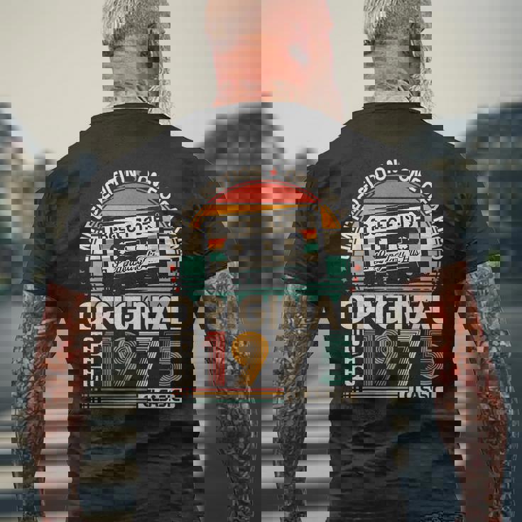 オリジナル1975 50周年記念ギフト 男女兼用 メンズTシャツ バックプリント 高齢者への贈り物