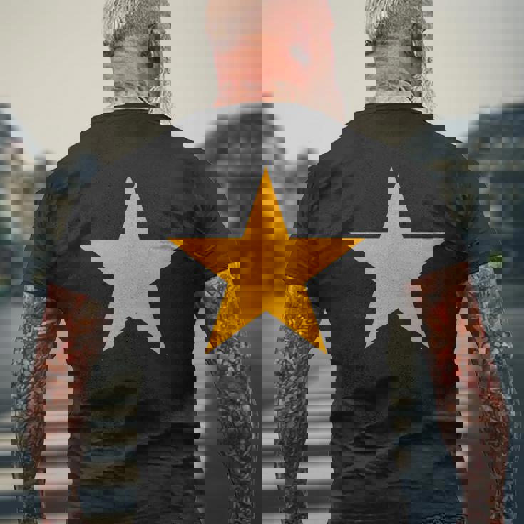 オレンジスター 複数の色 メンズTシャツ バックプリント 高齢者への贈り物