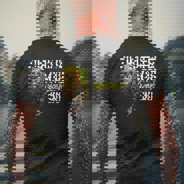 カカポ オウムの言葉 メンズTシャツ バックプリント 高齢者への贈り物