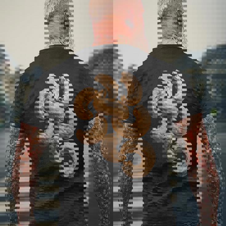 カシューナッツ。 メンズTシャツ バックプリント 高齢者への贈り物