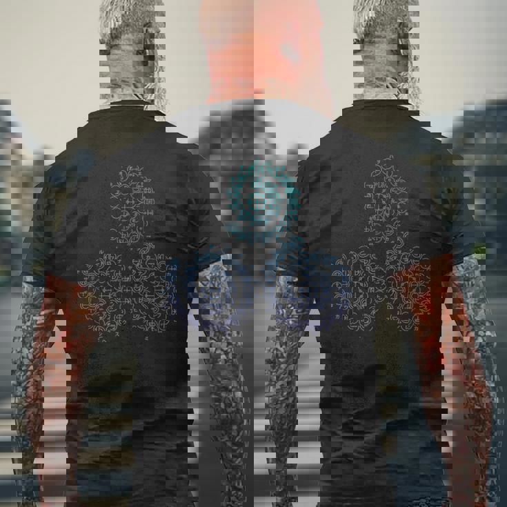 カタカムナウタヒ 5首、6首、7首 神代文字 メンズTシャツ バックプリント 高齢者への贈り物