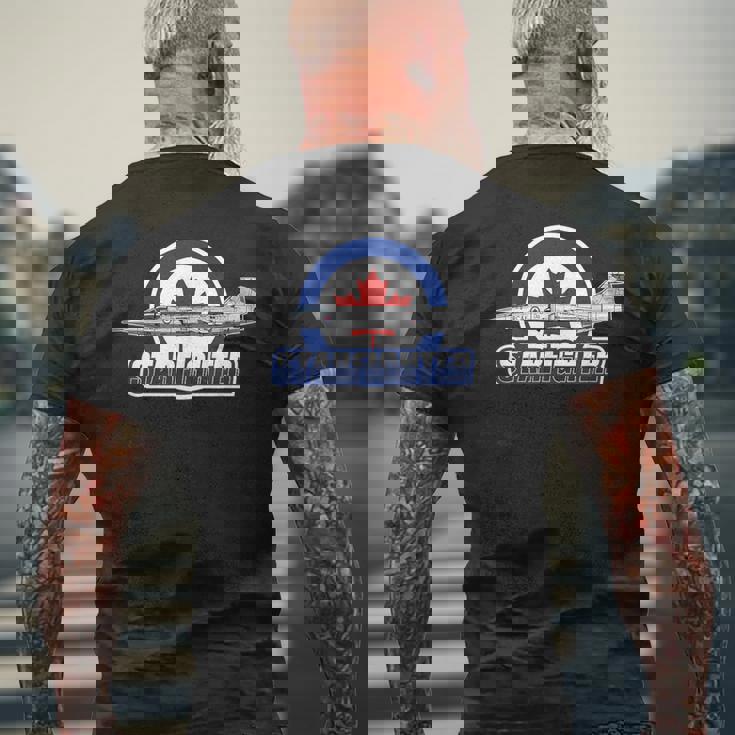 カナディアンf-104 メンズTシャツ バックプリント 高齢者への贈り物