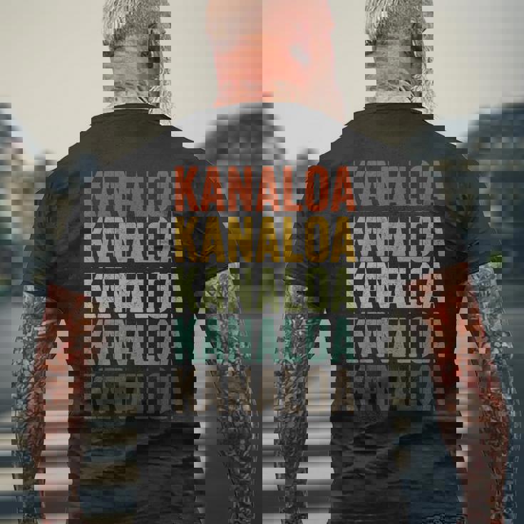 カナロア ハワイ ハワイアン 海の神 メンズTシャツ バックプリント 高齢者への贈り物