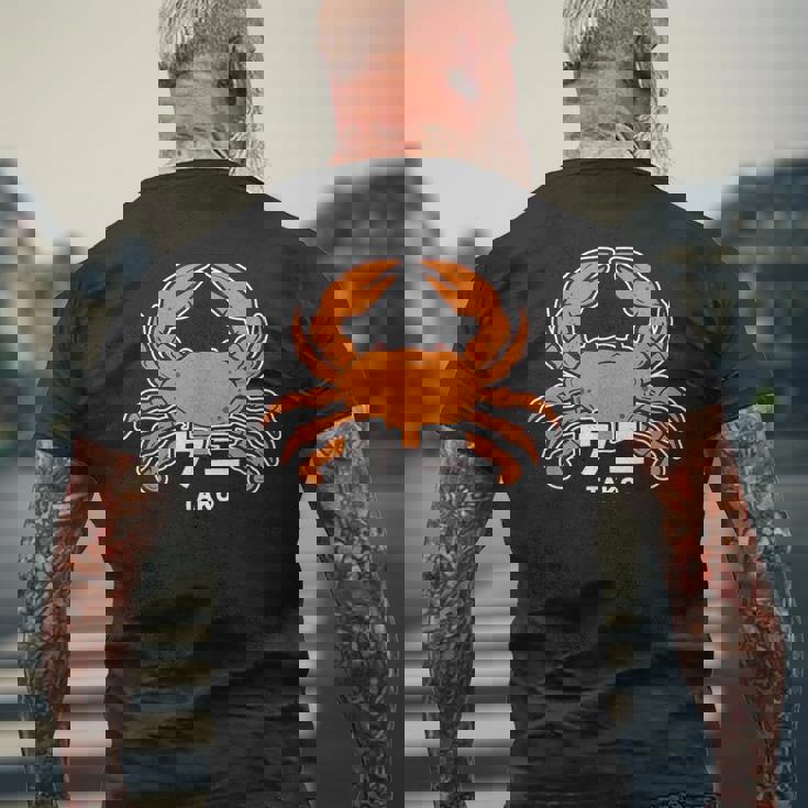 カニ ウニ タコ 海洋生物 矛盾 おもしろ イラスト かわいい 面白い ネタ 画像 メンズTシャツ バックプリント 高齢者への贈り物