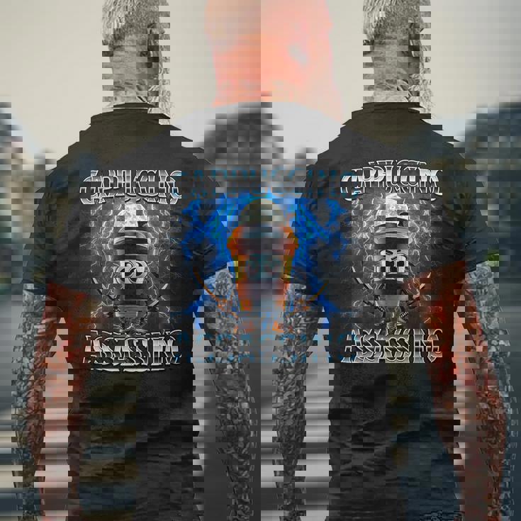 カプチーノ・アサシーノ イタリアンブレインロットミーム メンズTシャツ バックプリント 高齢者への贈り物